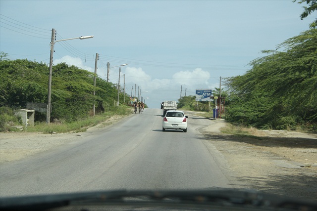 Weg naar Westpunt Curacao